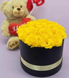 Preserved Yellow Roses