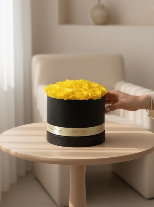 Preserved Yellow Roses