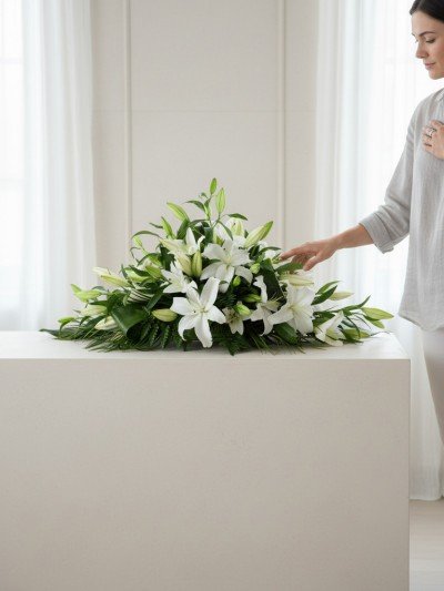Lily Casket Spray