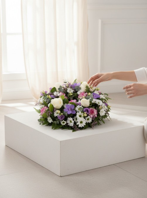 Sympathy Wreath Purple