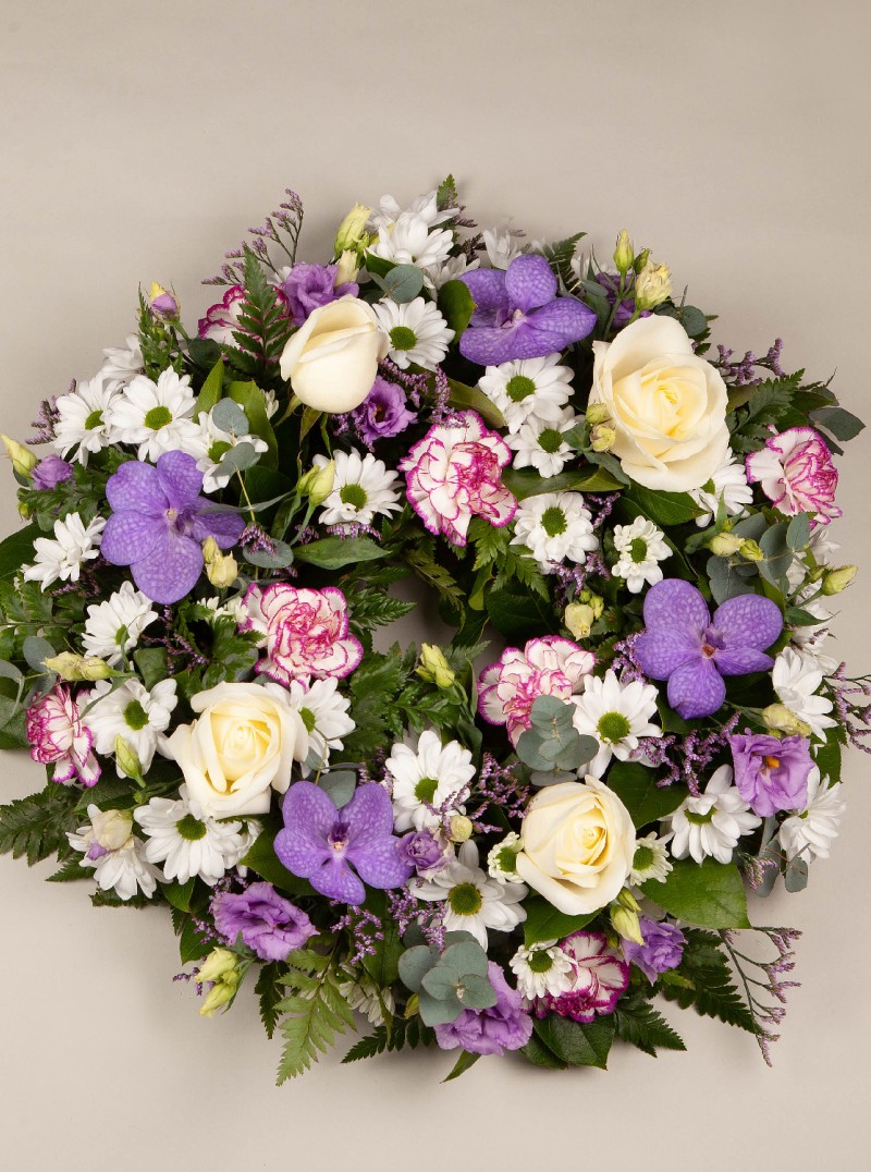 Sympathy Wreath Purple