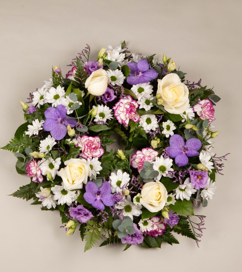 Sympathy Wreath Purple