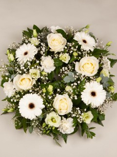 Sympathy Wreath White