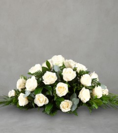 White Casket Spray White Casket Spray