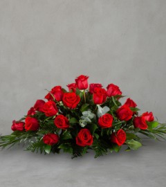 Red Casket Spray Red Casket Spray