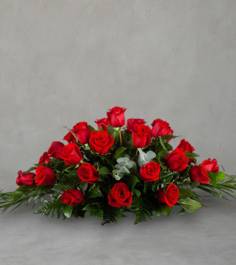 Red Casket Spray Red Casket Spray