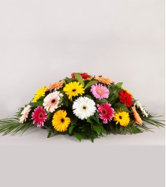 Colourful Casket Spray