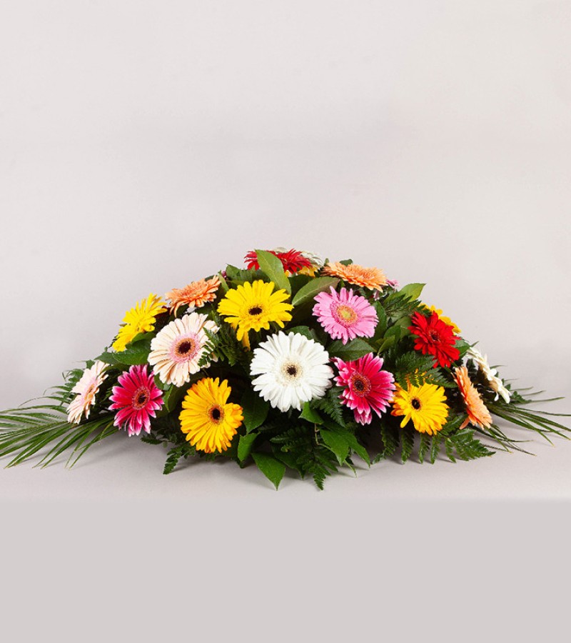 Colourful Casket Spray