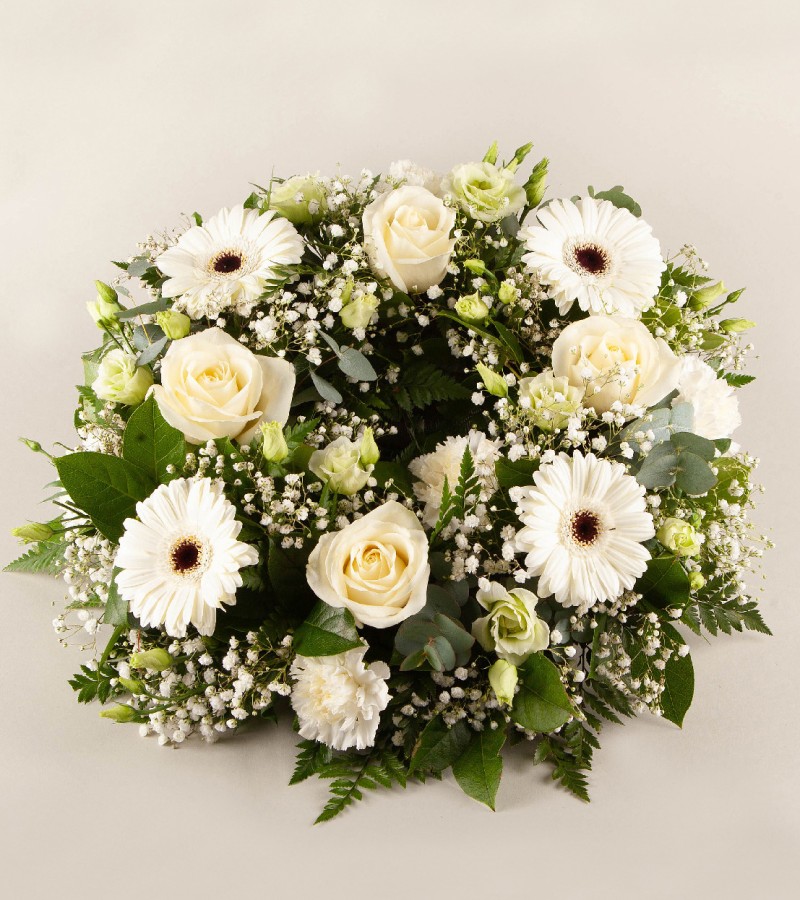 Sympathy Wreath White