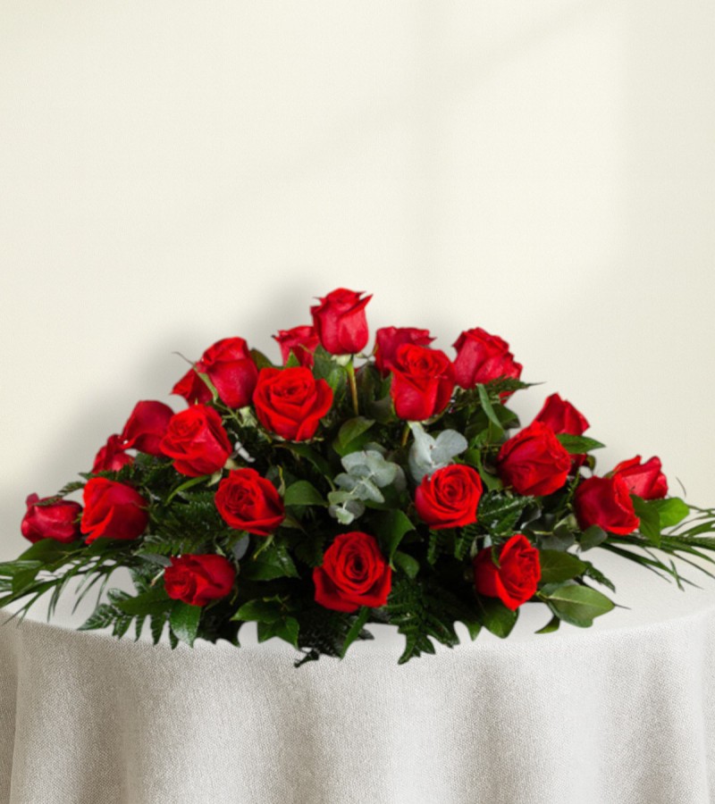 Red Casket Spray