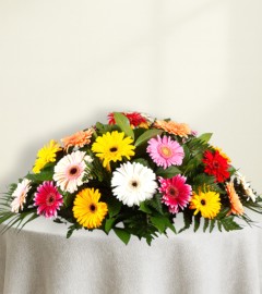 Colourful Casket Spray