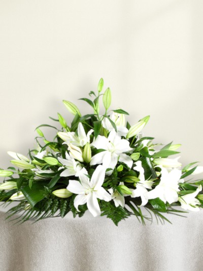 Lily Casket Spray Lily Casket Spray