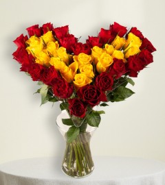 Yellow & Red Heart Yellow & Red Heart