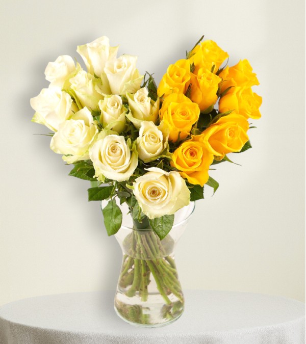 White & Yellow Heart White & Yellow Heart