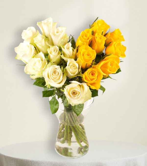 White & Yellow Heart White & Yellow Heart