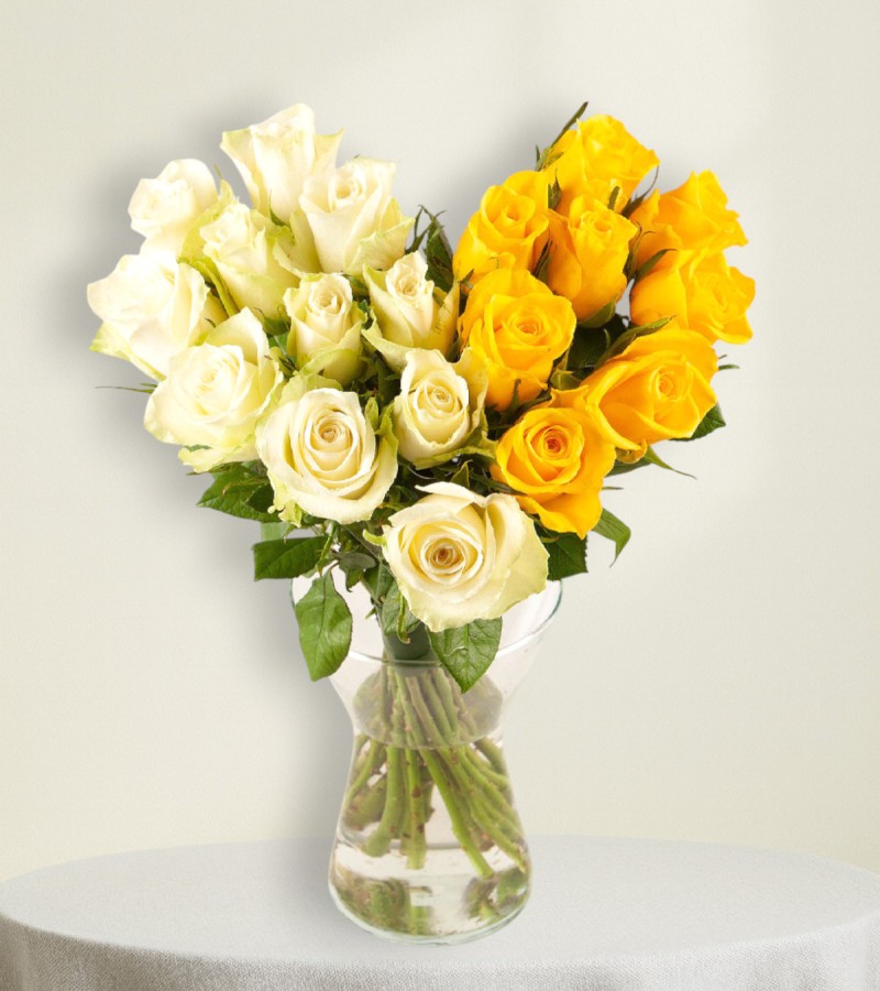 White & Yellow Heart