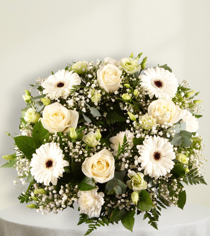 Sympathy Wreath White