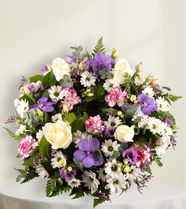 Sympathy Wreath Purple Sympathy Wreath Purple