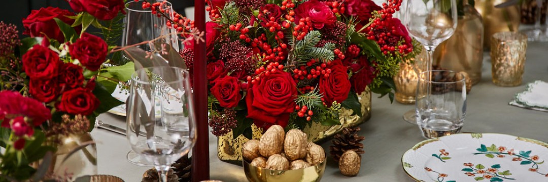 Floral centrepieces for your festive table