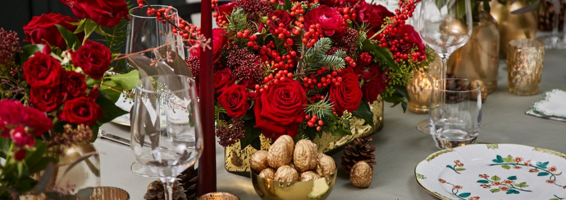 Floral centrepieces for your festive table