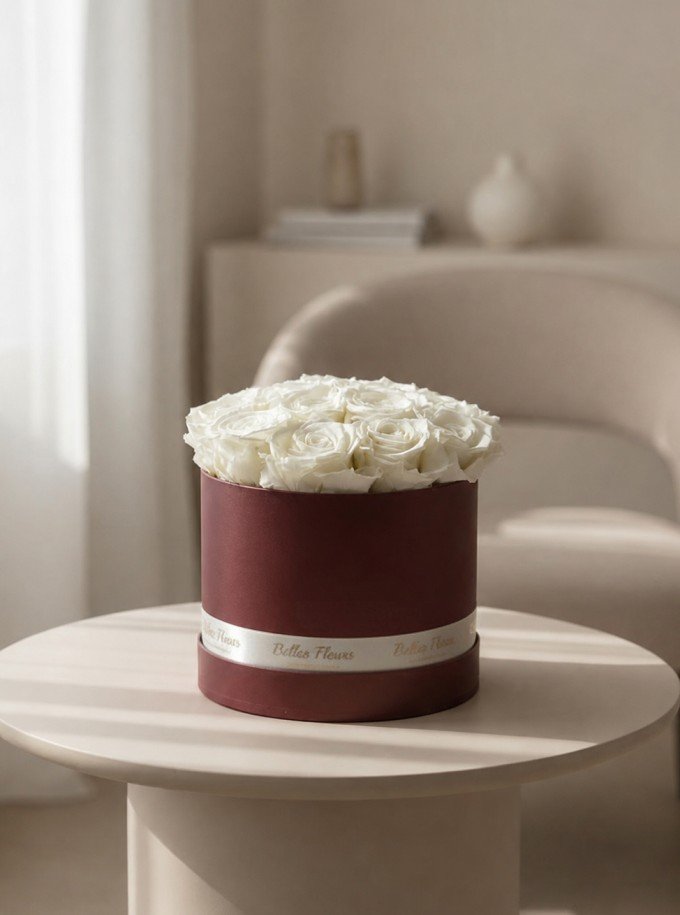 Preserved White Roses Preserved White Roses