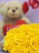 Preserved Yellow Roses