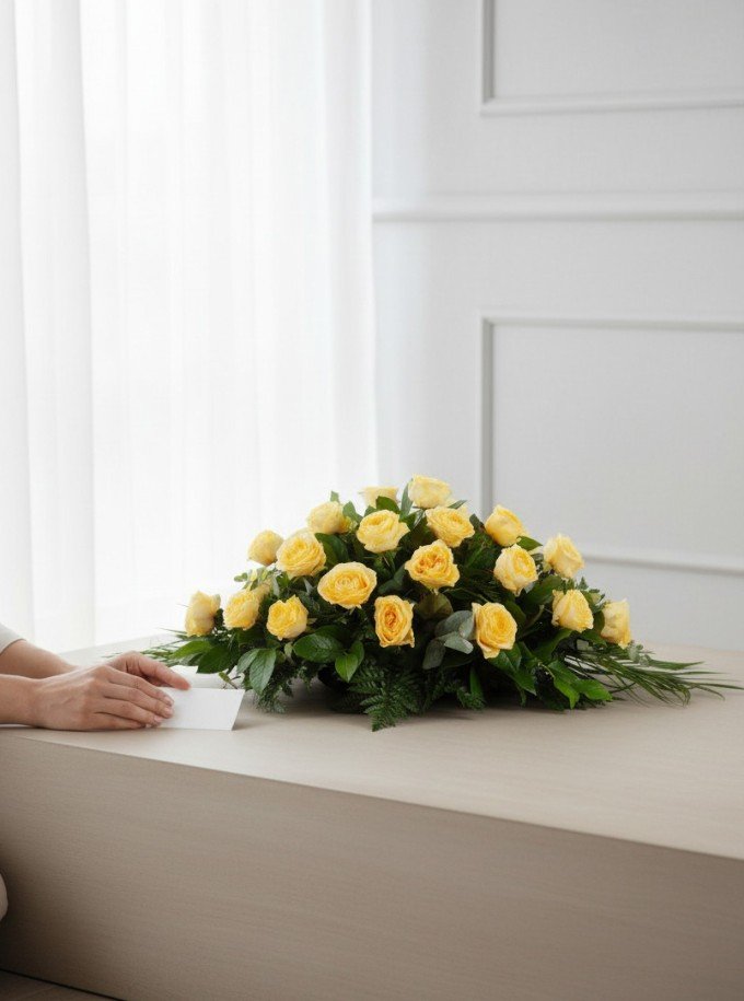 Yellow Casket Spray
