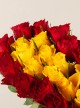 Yellow & Red Heart