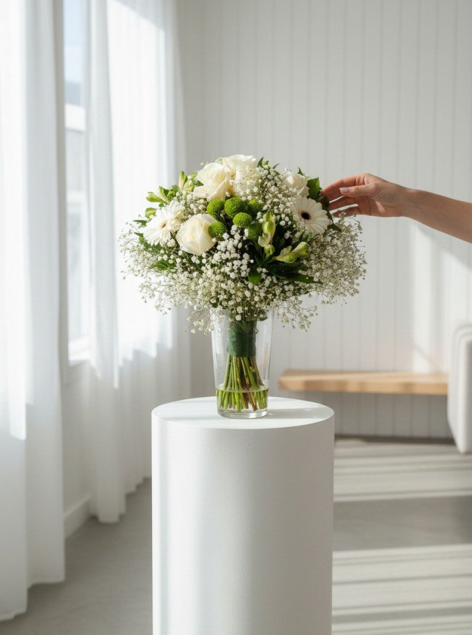 Sympathy Bouquet White Sympathy Bouquet White