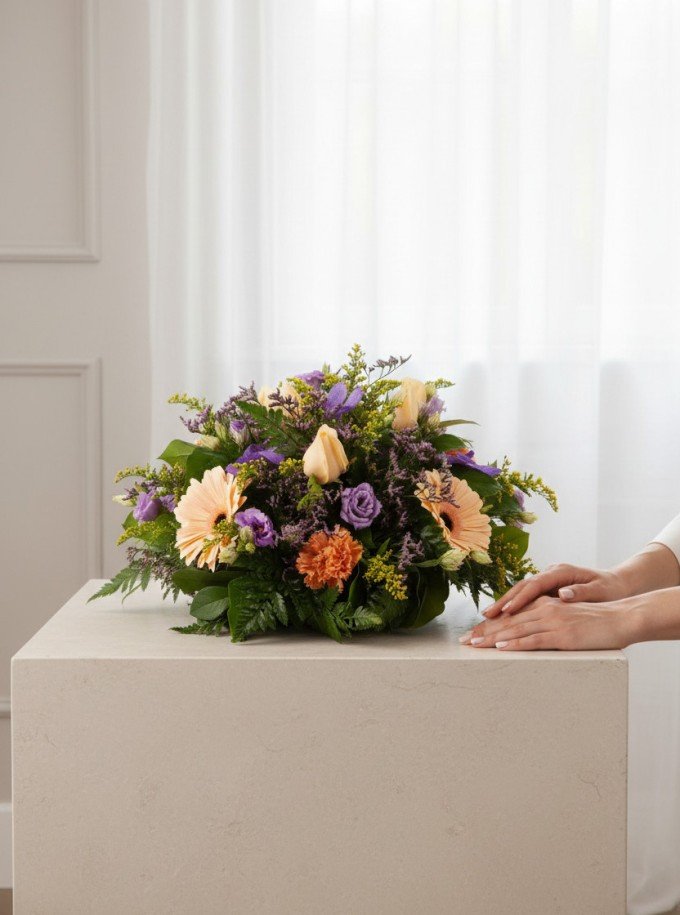Sympathy Posy Peach