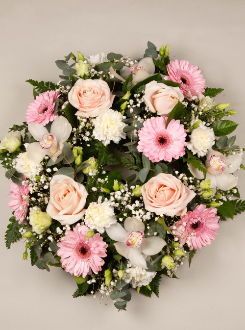 Sympathy Wreath Pink