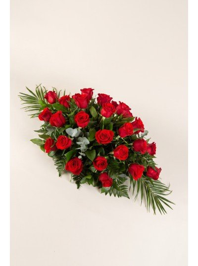 Red Casket Spray