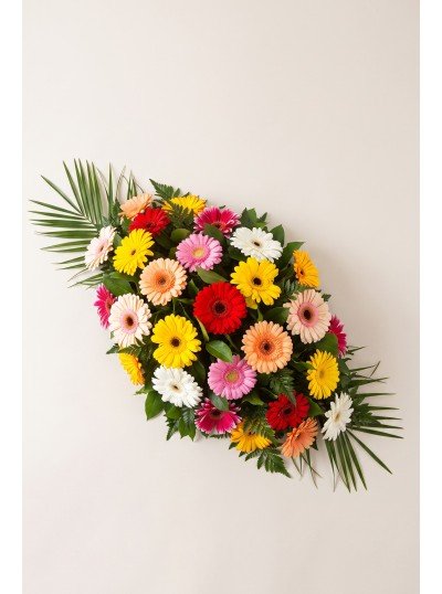 Colourful Casket Spray