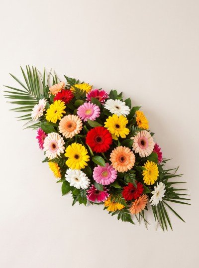 Colourful Casket Spray