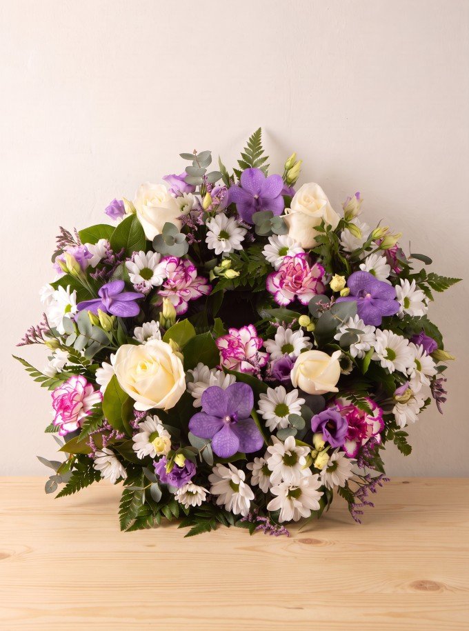 Sympathy Wreath Purple Sympathy Wreath Purple